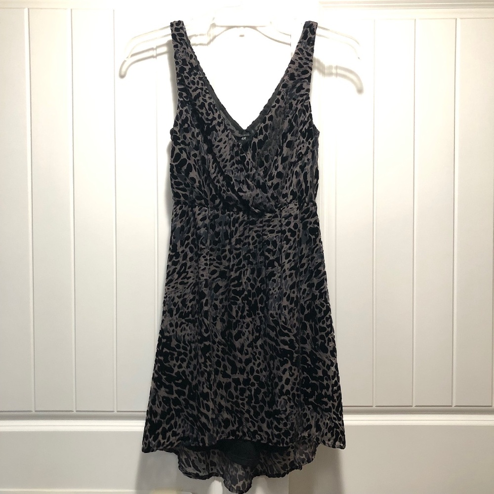 Black Velvet Burnout Cocktail Dress by H&M